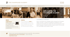 Desktop Screenshot of champagneacademy.co.uk
