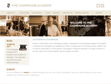 Tablet Screenshot of champagneacademy.co.uk